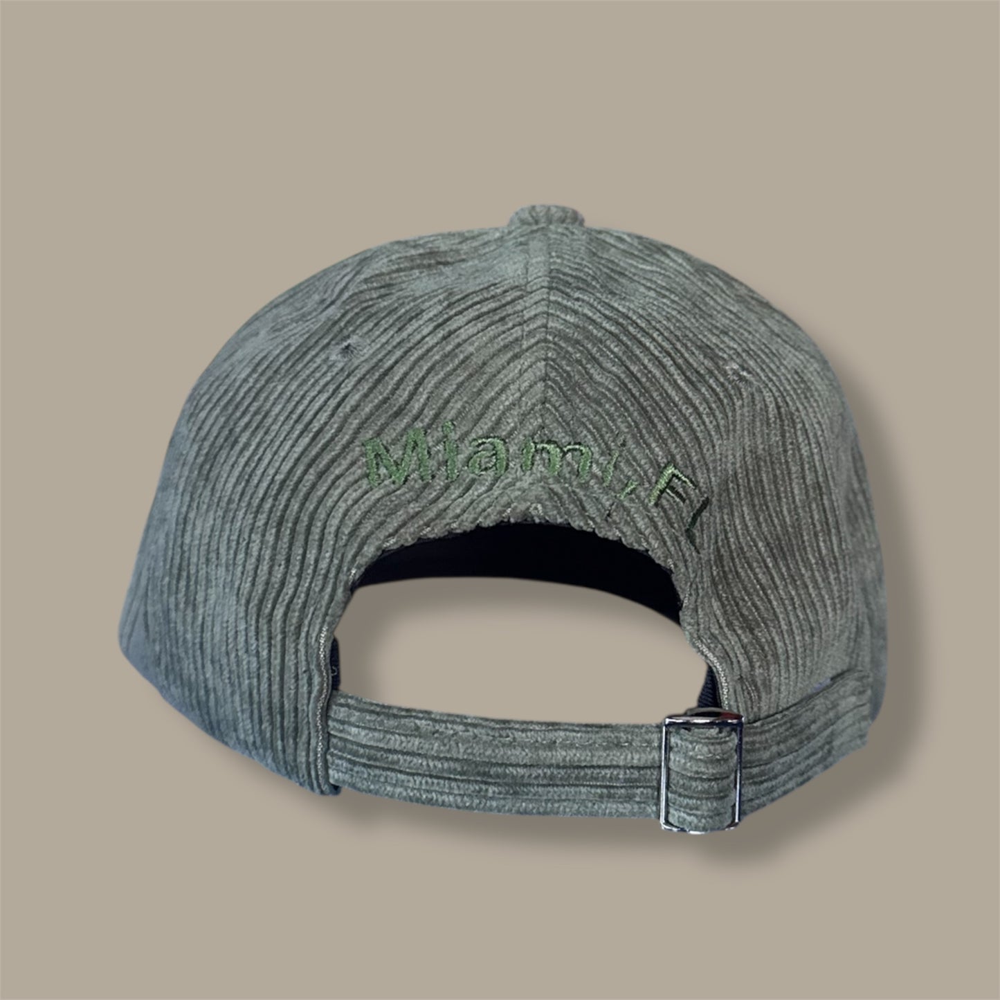 Monochromatic Forest Green Corduroy Hat