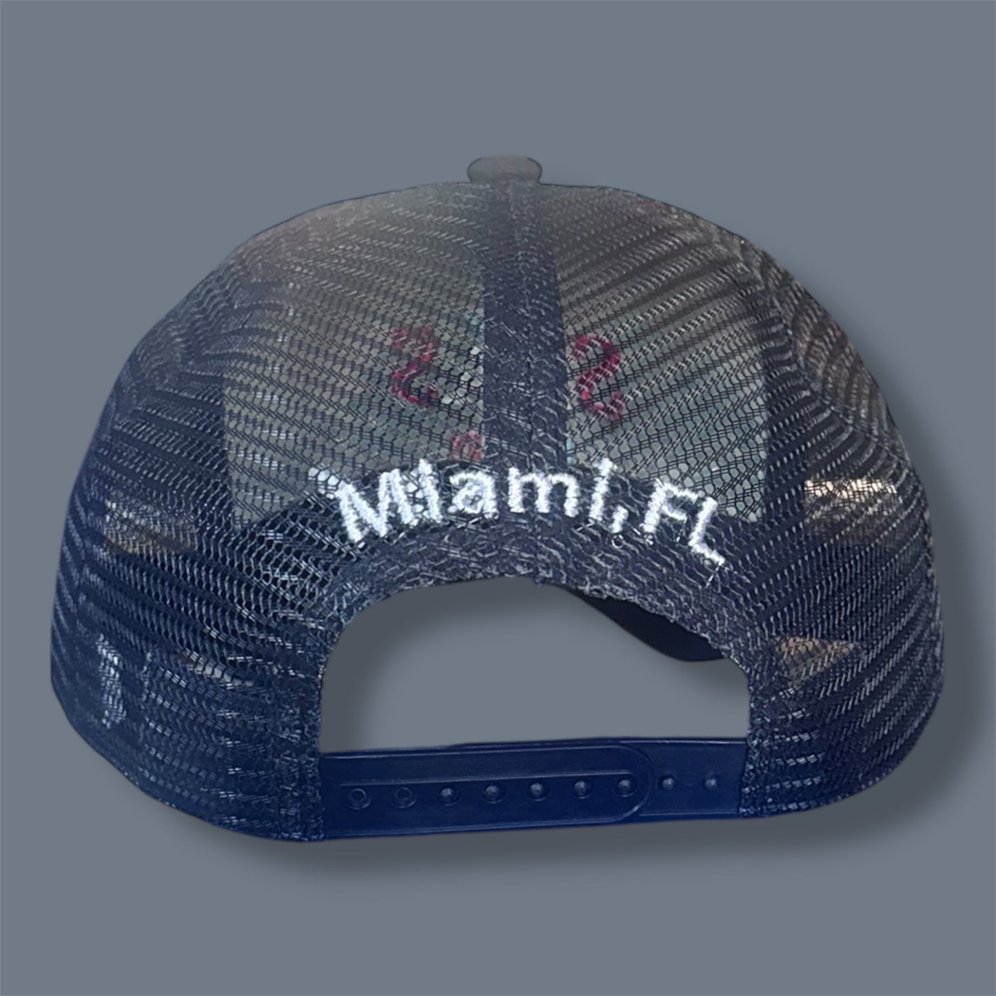 Lightweight Red, White & Blue Snap Back Mesh Hat